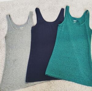Women's Sleeveless Tank Top Set - Gray, Navy, Teal